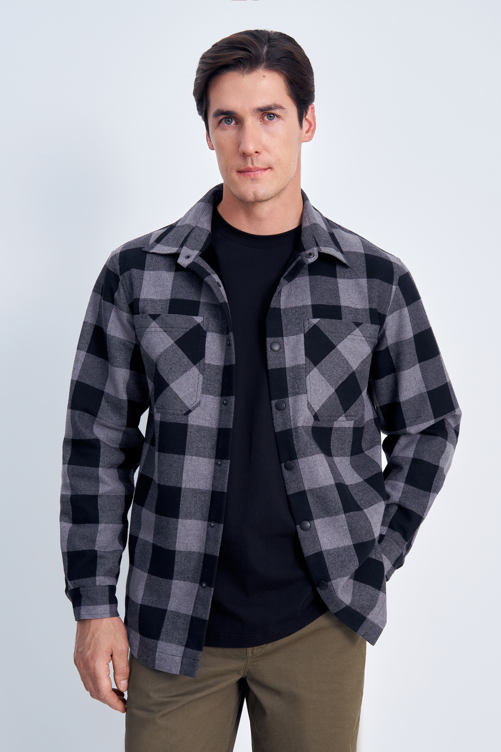 

Рубашка унисекс Finn Flare FAC22029 серая 2XL, Серый, FAC22029