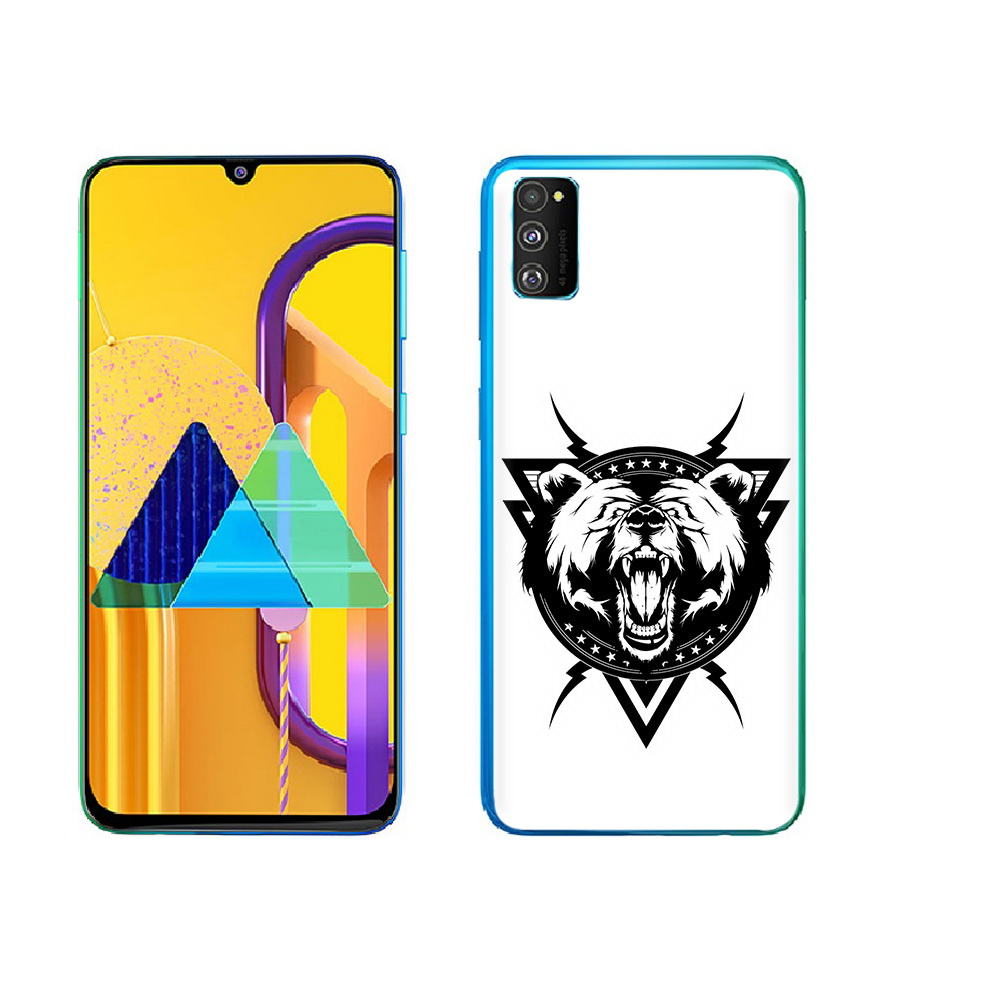 Чехол MyPads Tocco для Samsung Galaxy M23 медведь в треугольнике (PT227329.604.464)