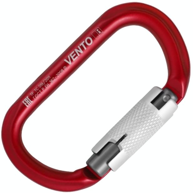 

Карабин Овал автомат с байонетной муфтой keylock, Vento (Красный), Овал
