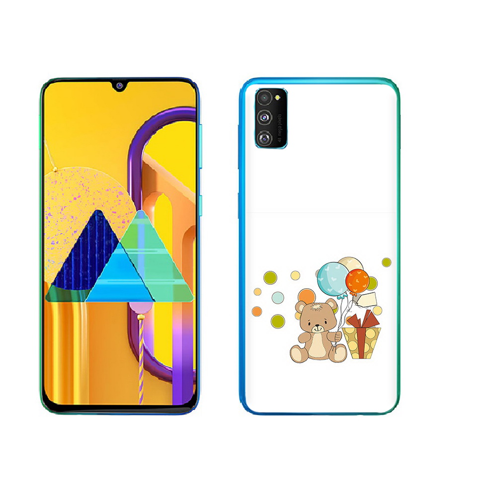 

Чехол MyPads Tocco для Samsung Galaxy M23 медвеженок с подарком (PT227329.604.470), Прозрачный, Tocco