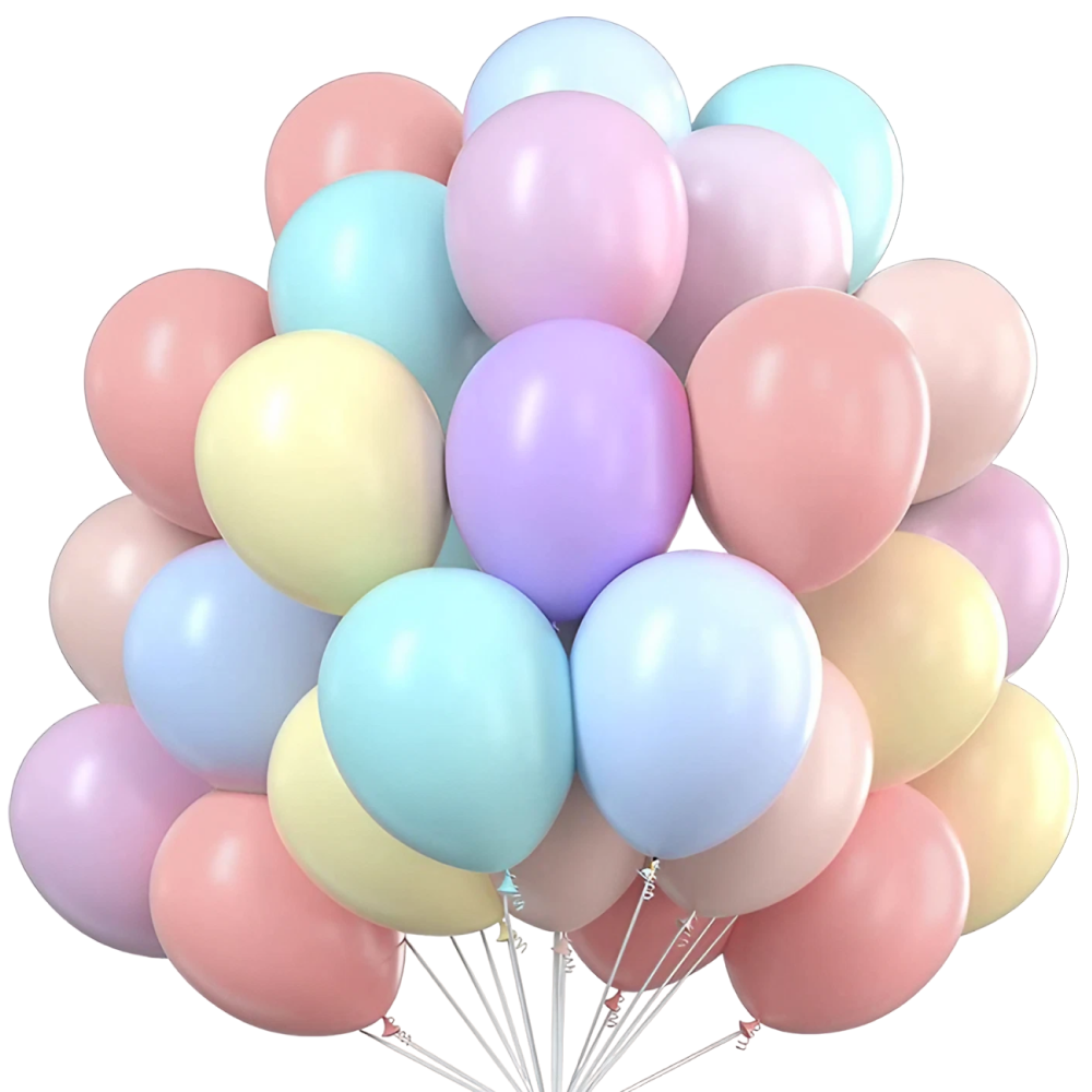 Воздушные шарики ZDK Happy, JYQQ23121109nons, набор из 30 шт, микс цветов