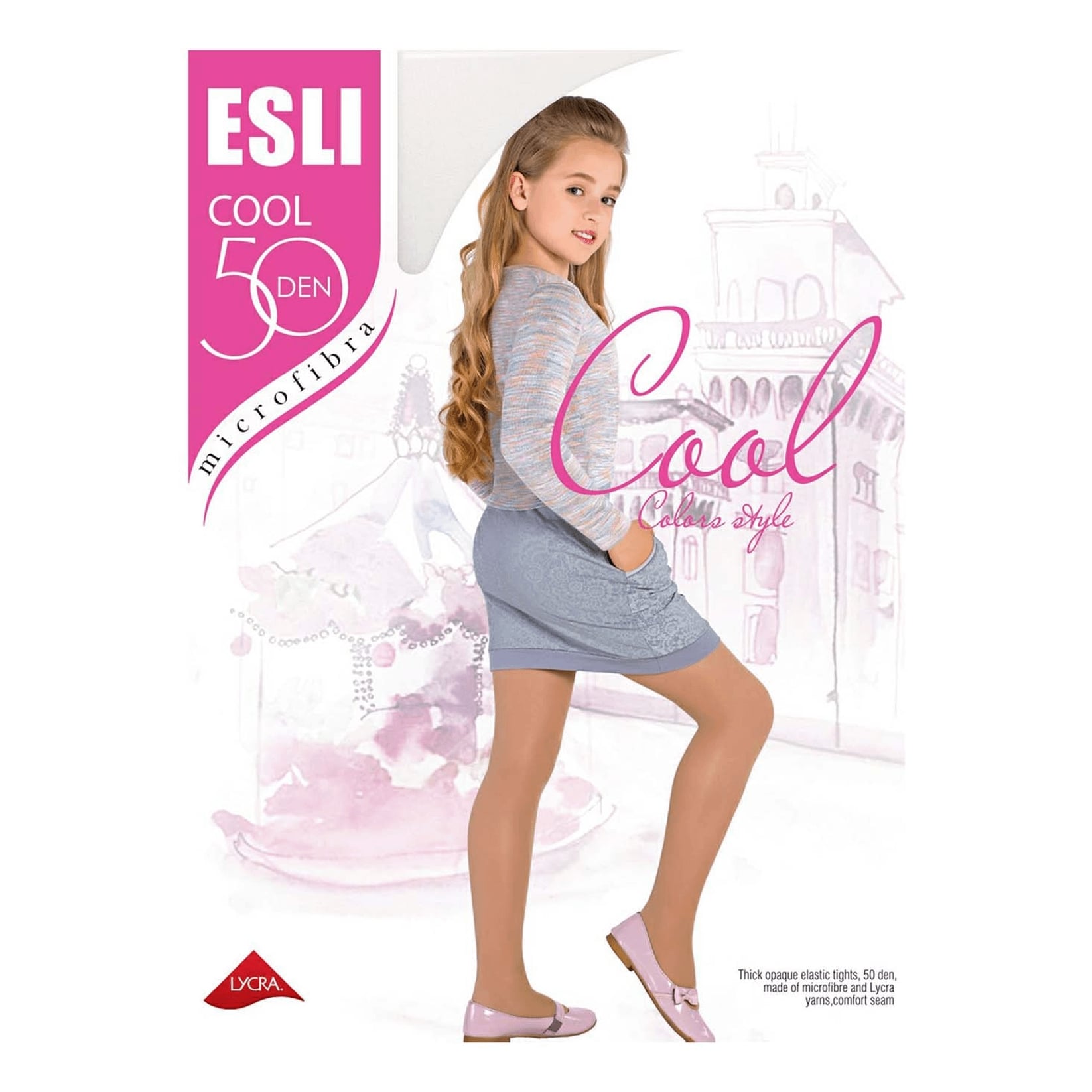 

Колготки детские Esli белые р 128-134, Белый