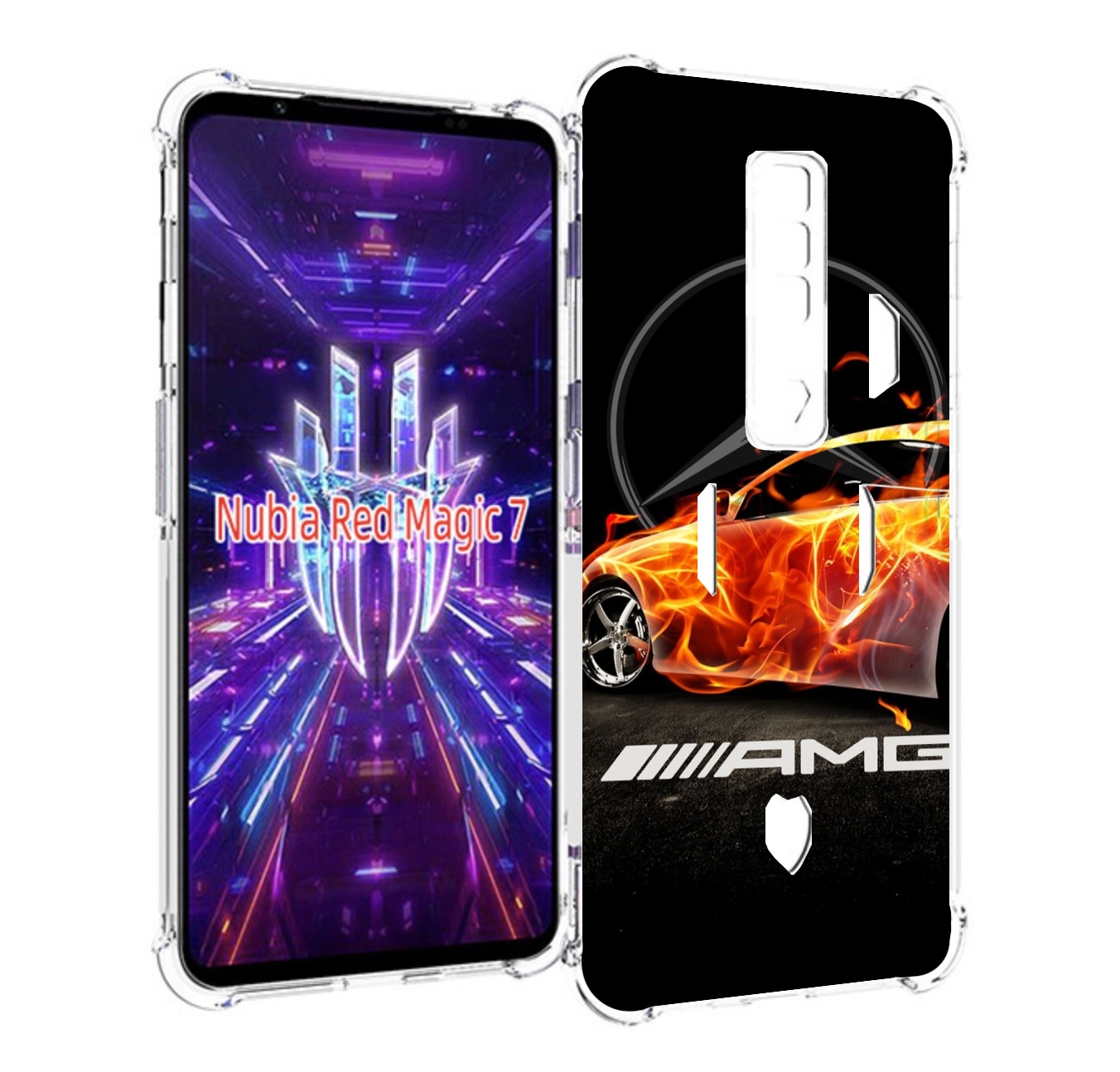 

Чехол MyPads АМГ мужской для ZTE Nubia Red Magic 7, Прозрачный, Tocco