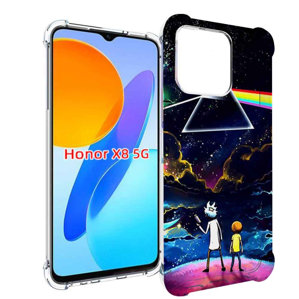 

Чехол MyPads рик и морти в космосе для Honor X8 5G, Прозрачный, Tocco
