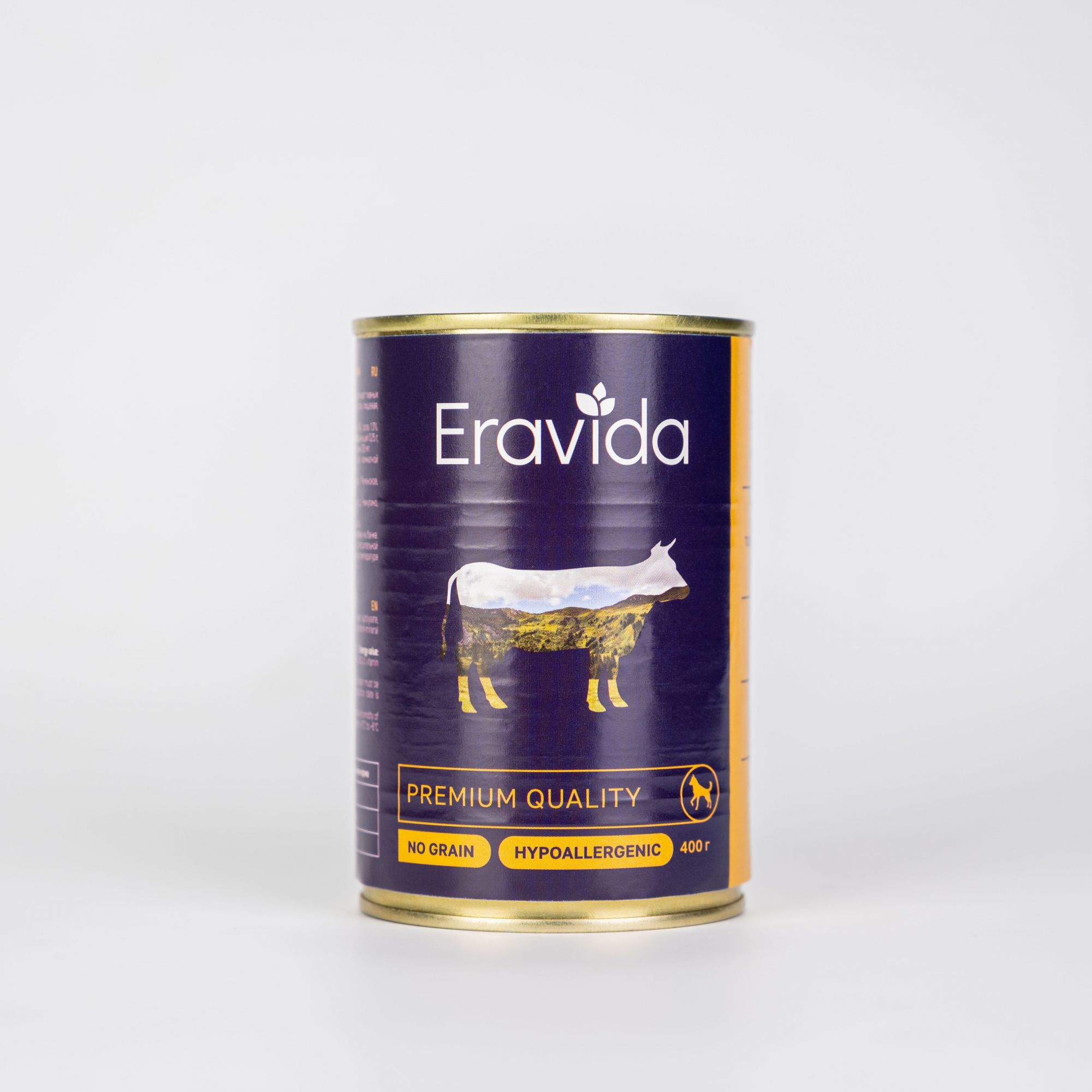 Влажный корм для собак Eravida, говядина, 12 шт по 400 г