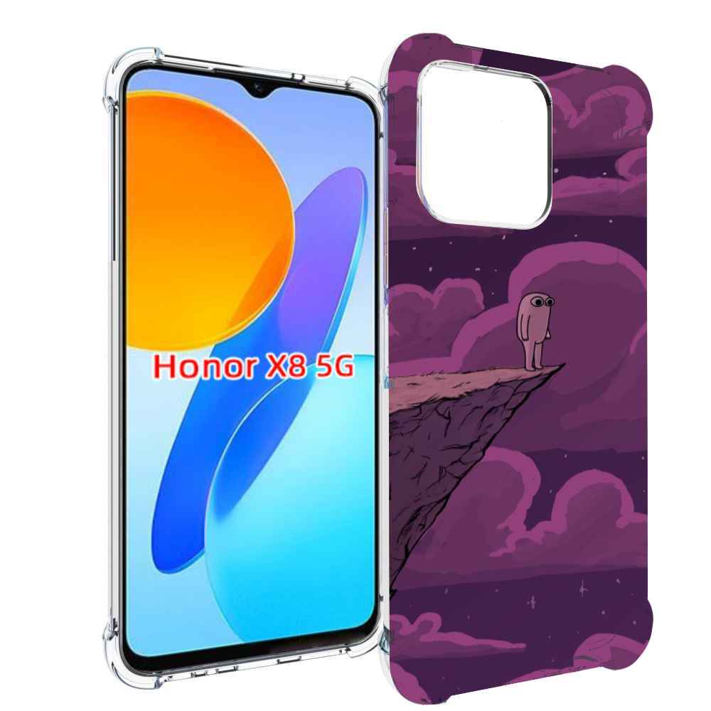

Чехол MyPads розовая-фасолька для Honor X8 5G, Прозрачный, Tocco