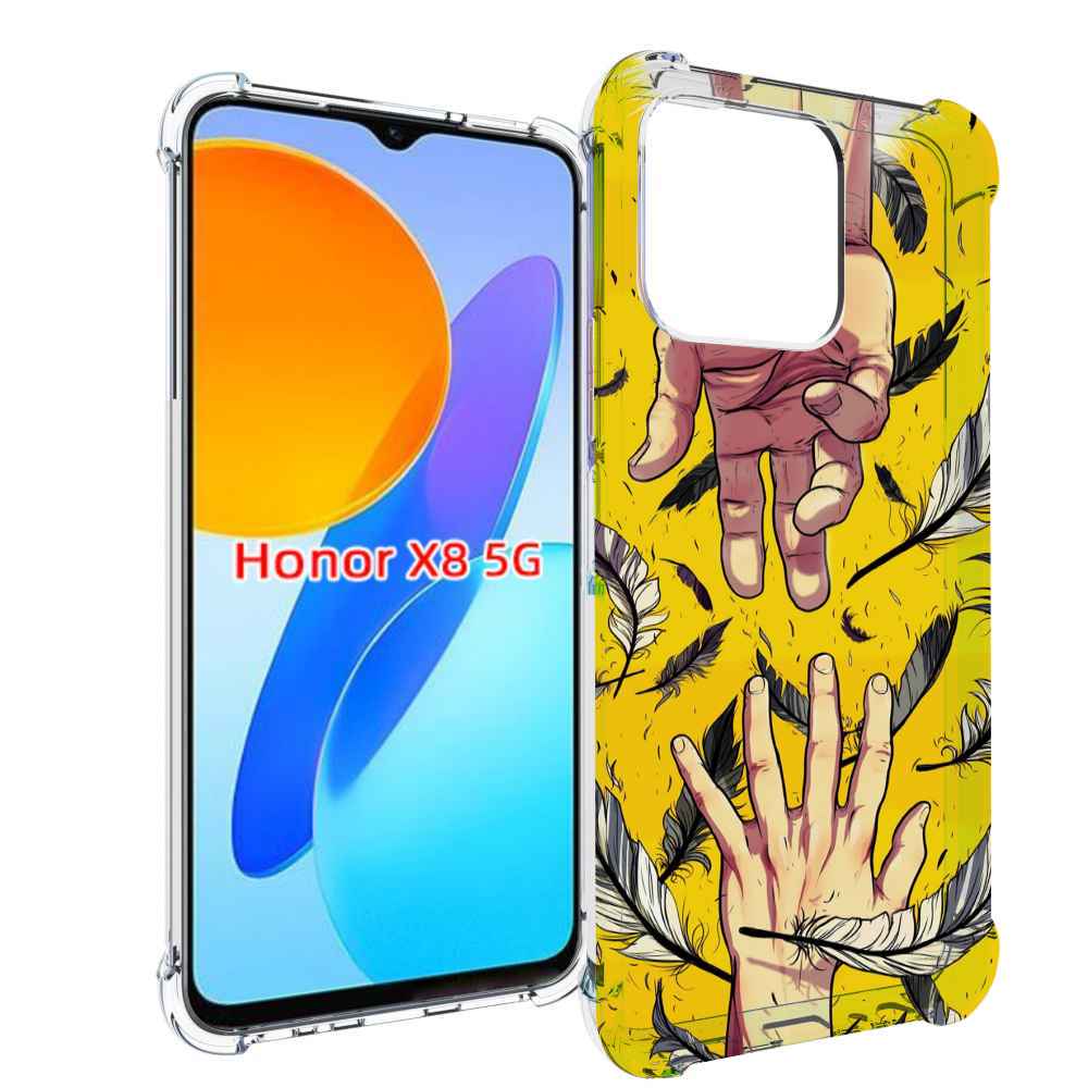 

Чехол MyPads рука-в-руку для Honor X8 5G, Прозрачный, Tocco