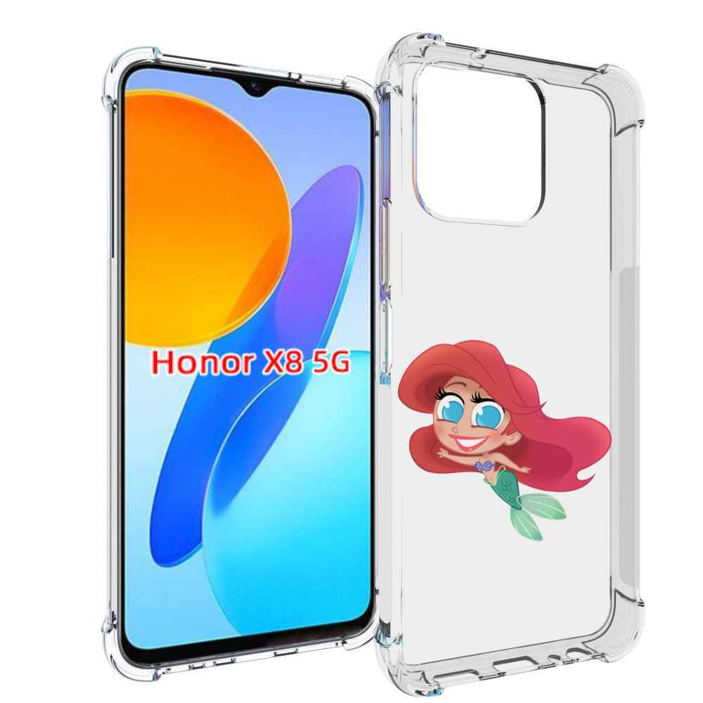

Чехол MyPads русалка-мулатка для Honor X8 5G, Прозрачный, Tocco