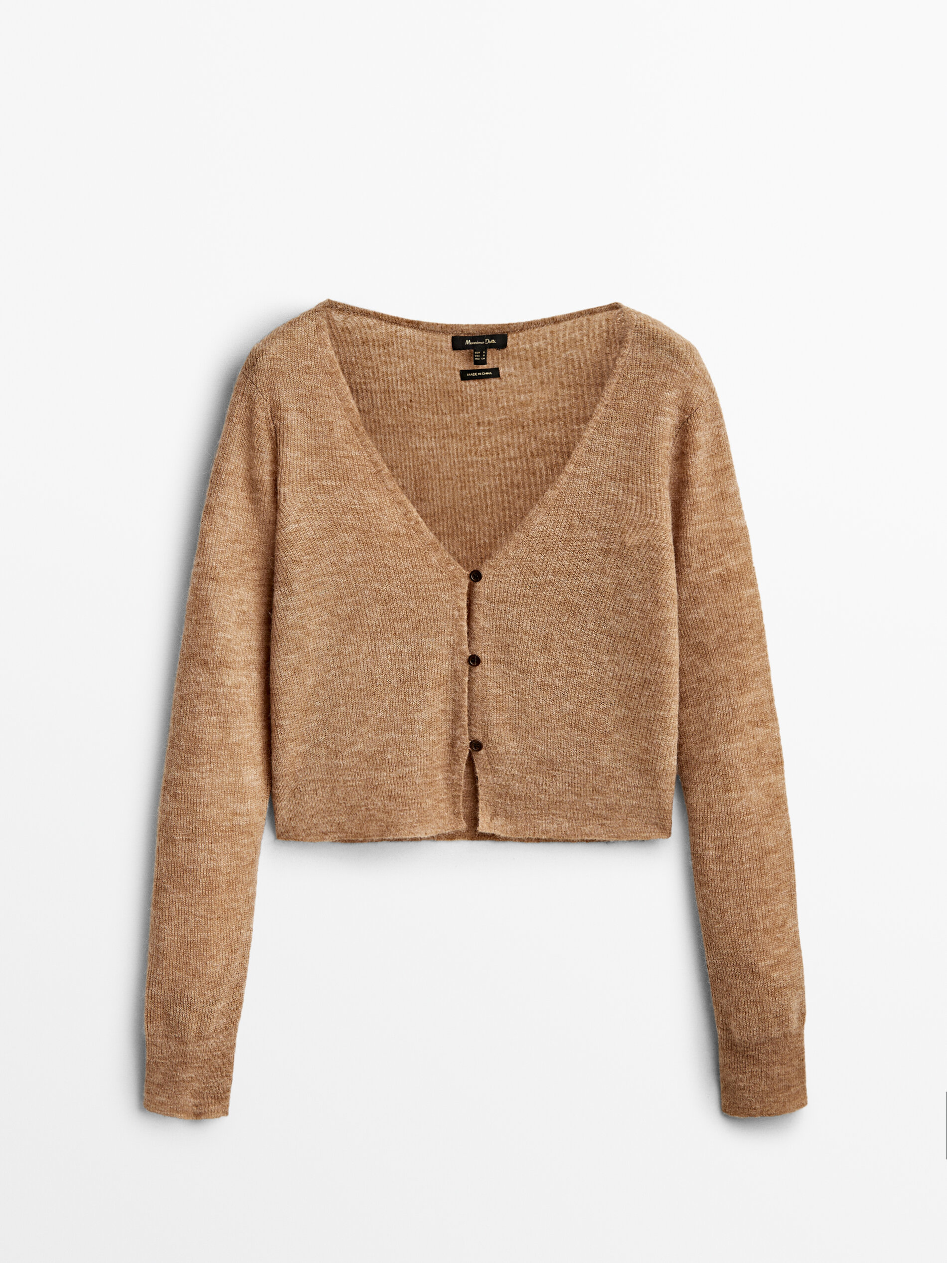

Кардиган женский Massimo Dutti 05639613704 бежевый M, 05639613704