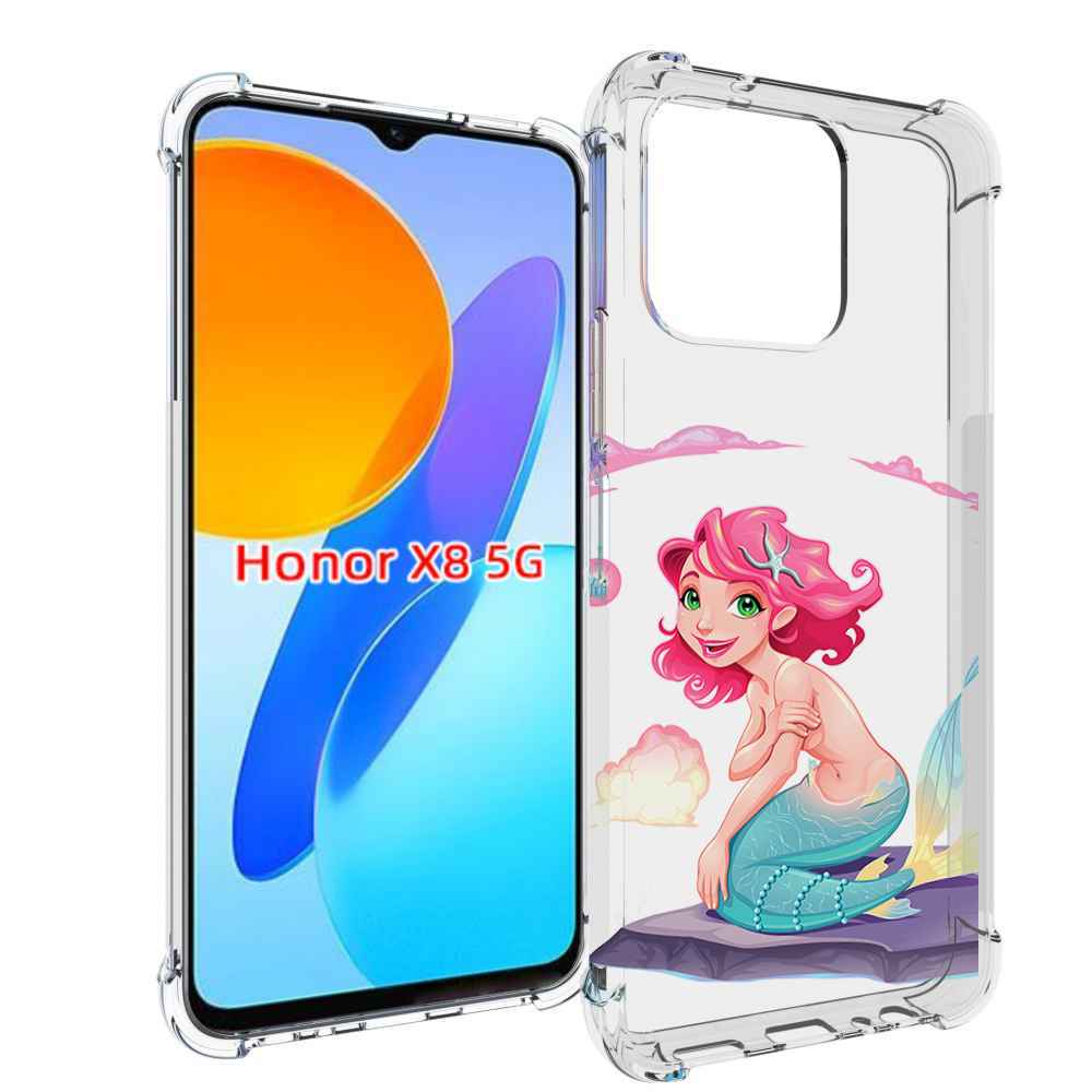 

Чехол MyPads русалочка для Honor X8 5G, Прозрачный, Tocco