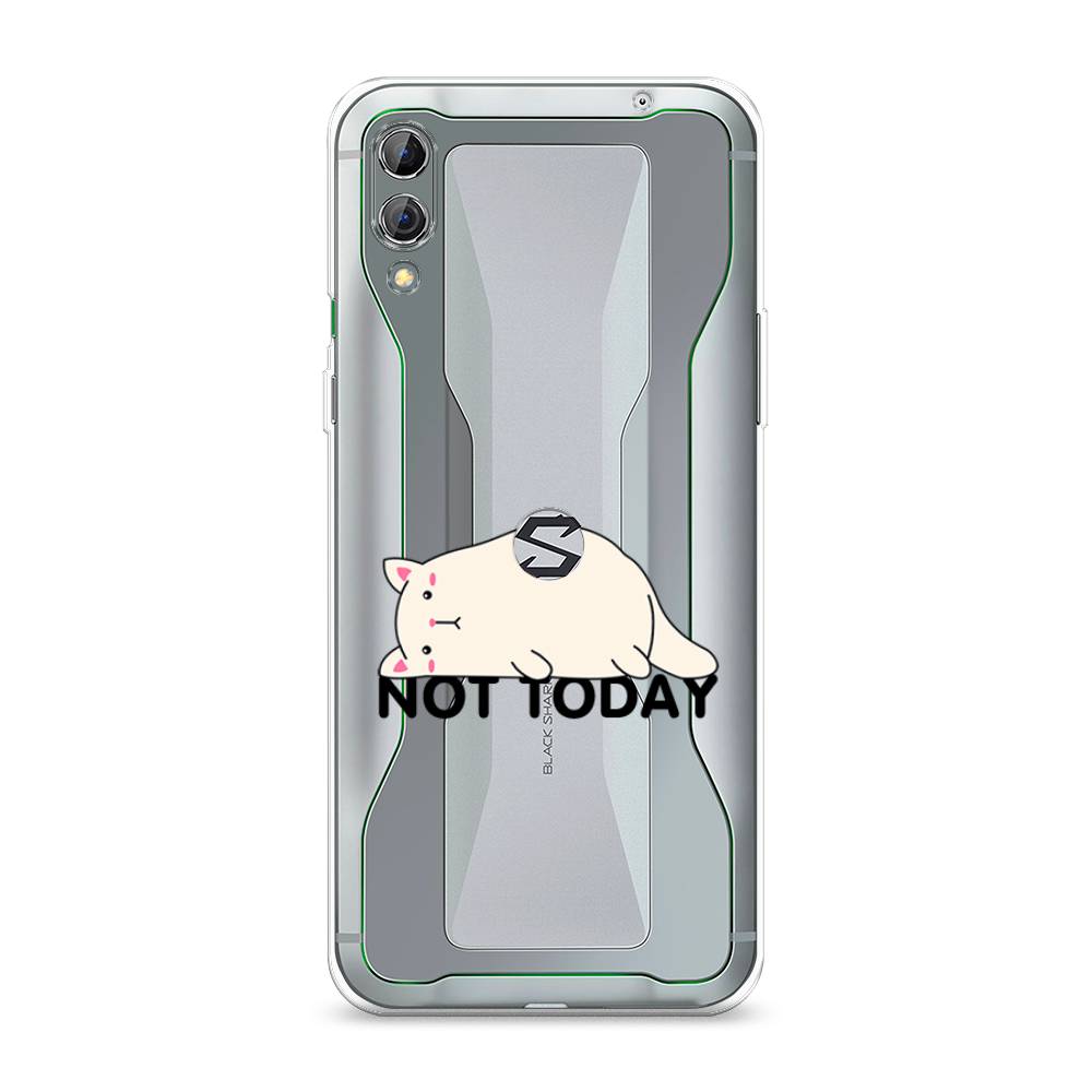 

Чехол на Xiaomi Black Shark 2 "Cat not today", Белый;розовый;черный, 36350-1