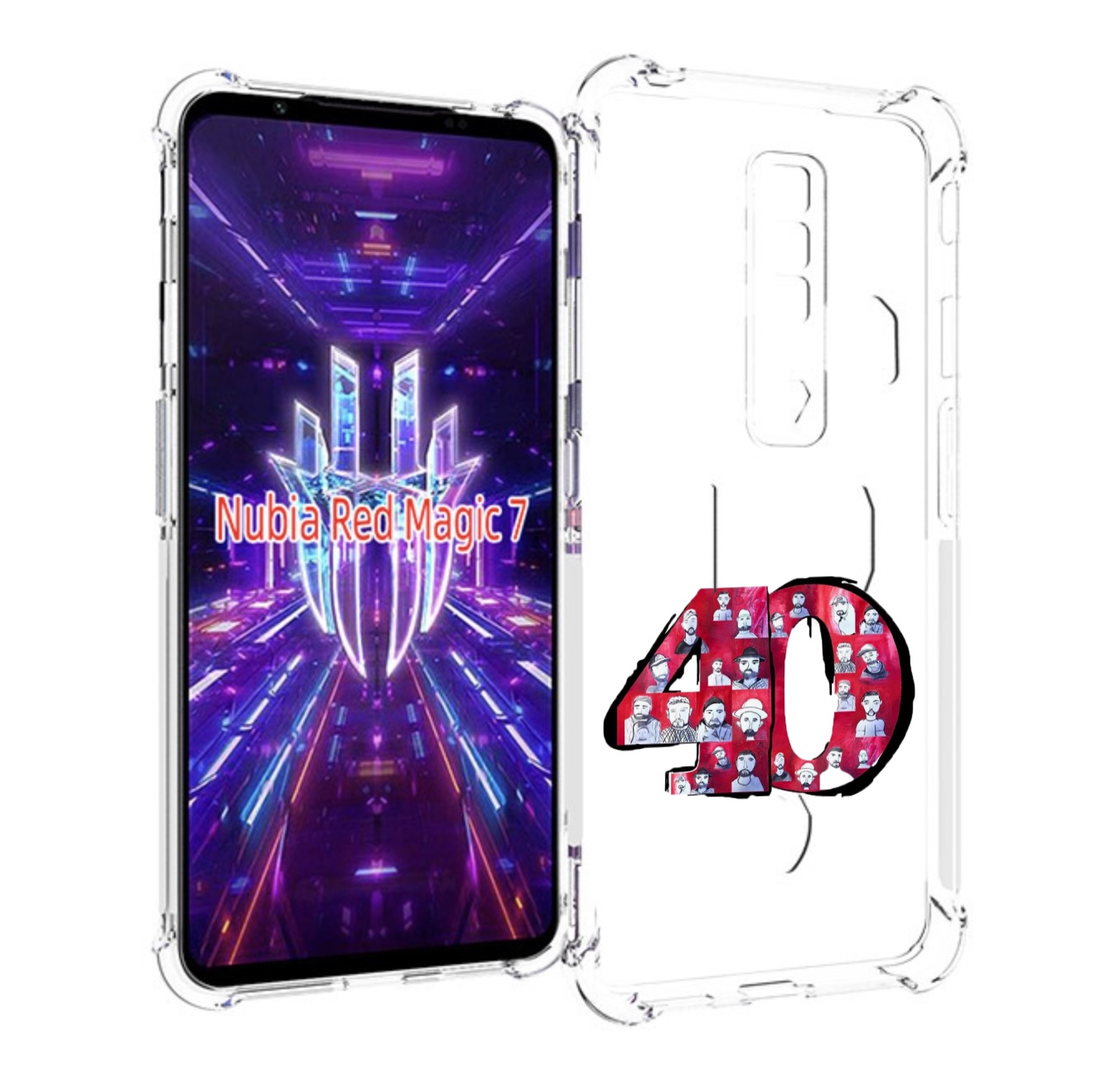 Чехол MyPads Баста 40 для ZTE Nubia Red Magic 7