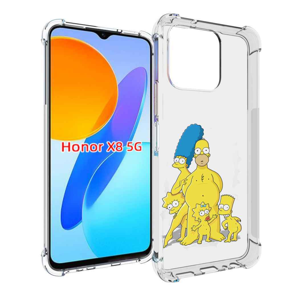 

Чехол MyPads семья-симпсонов для Honor X8 5G, Прозрачный, Tocco