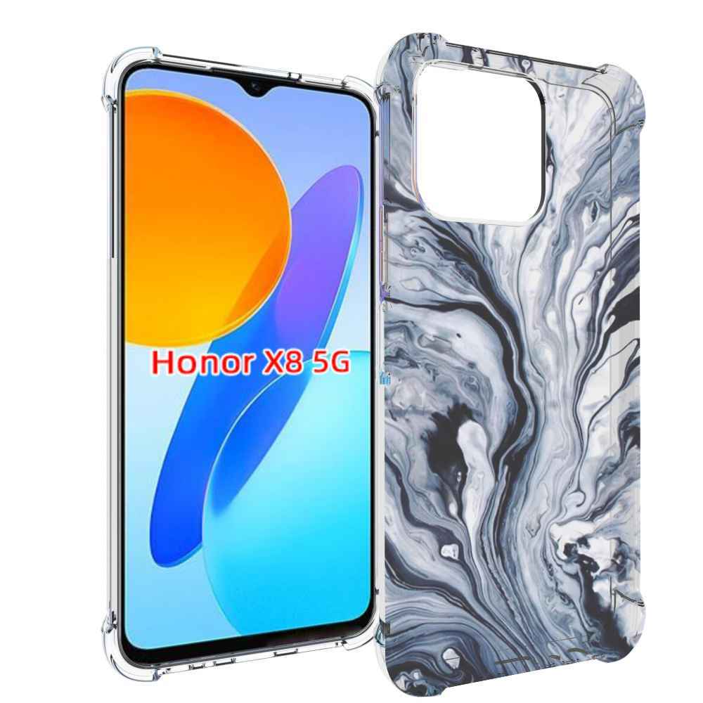 

Чехол MyPads серая краска для Honor X8 5G, Прозрачный, Tocco