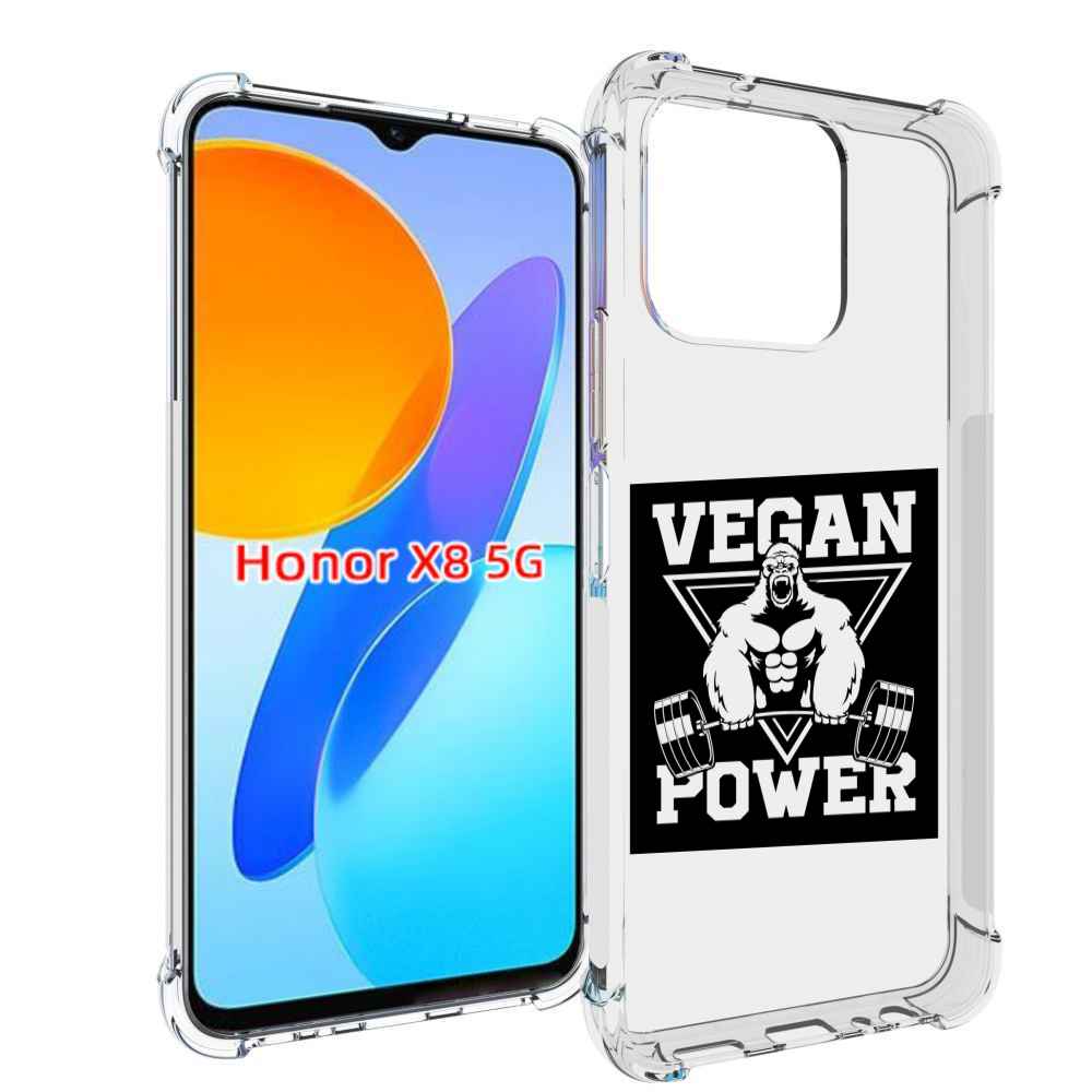

Чехол MyPads сила-вегана для Honor X8 5G, Прозрачный, Tocco
