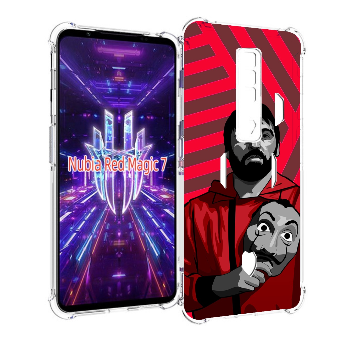 

Чехол MyPads Богата-Бумажный-дом для ZTE Nubia Red Magic 7, Прозрачный, Tocco