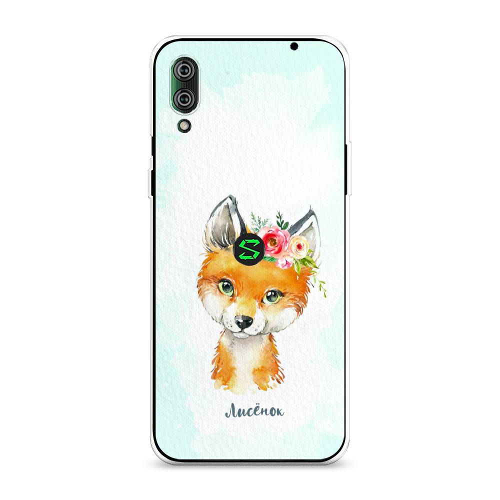 

Чехол на Xiaomi Black Shark 2"Мой лисёнок", Голубой;оранжевый, 36450-1