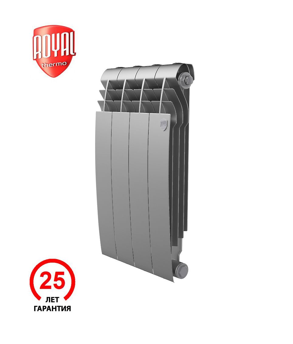 

Радиатор биметаллический Royal Thermo BiLiner 500 Silver Satin - 4 секц., BiLiner Silver Satin_500