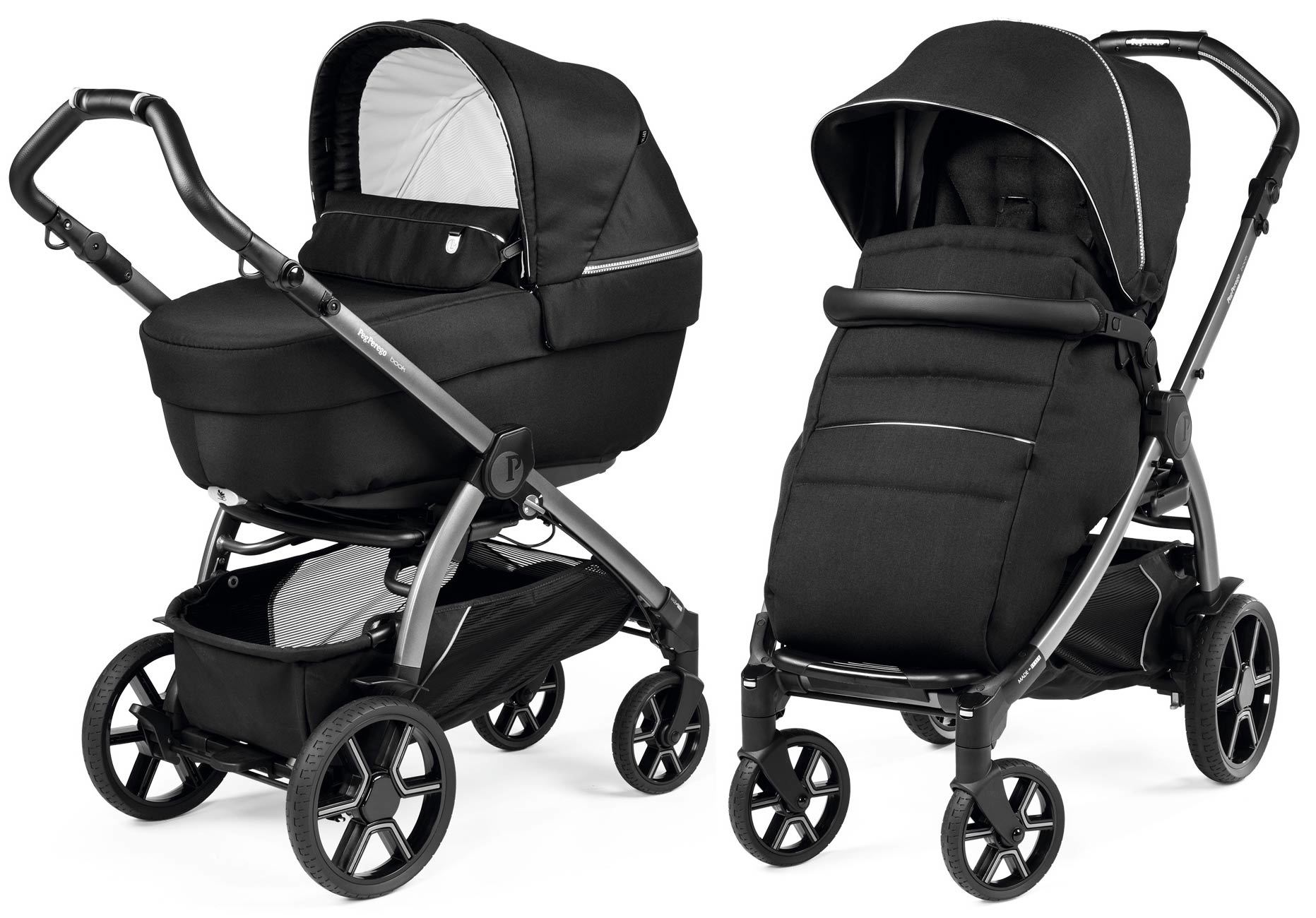 

Коляска 2 в 1 Peg Perego Book Combo Black Shine, Book