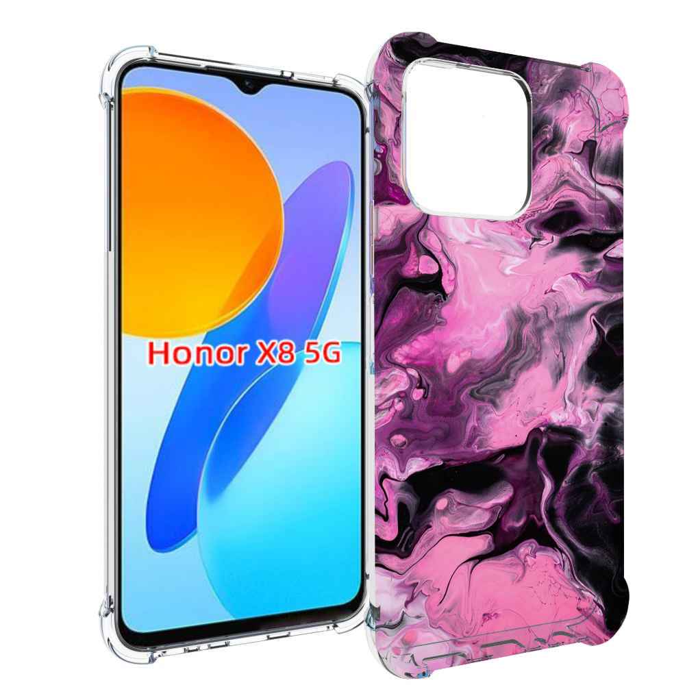 

Чехол MyPads смешивание-фиолетового для Honor X8 5G, Прозрачный, Tocco