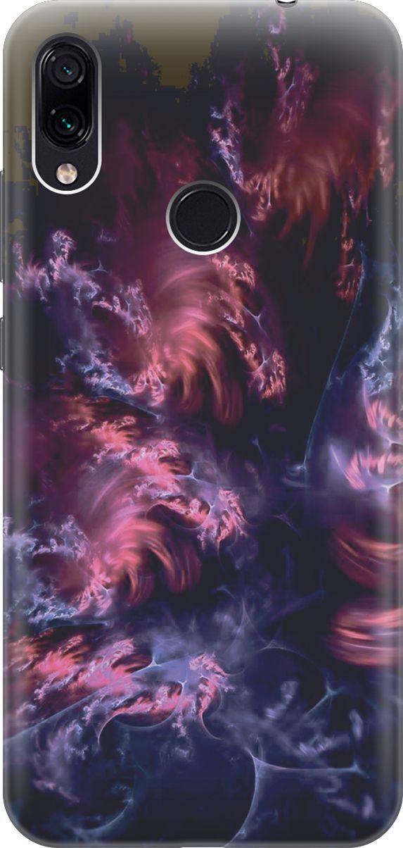 

Чехол на Xiaomi Redmi Note 7 "Розово-фиолетовые молнии", Розовый;фиолетовый, 6333