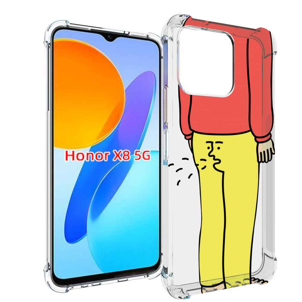 

Чехол MyPads смешной-мужчина для Honor X8 5G, Прозрачный, Tocco