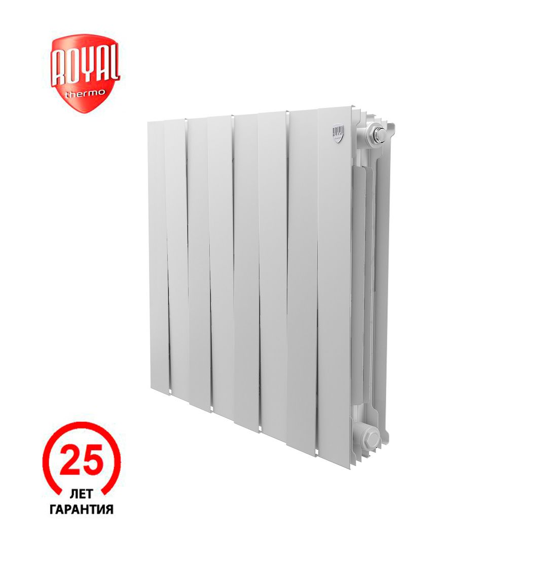 

Радиатор секционный биметаллический Royal Thermo PianoForte 500 Bianco Traffico - 8 секц., PianoForte 500