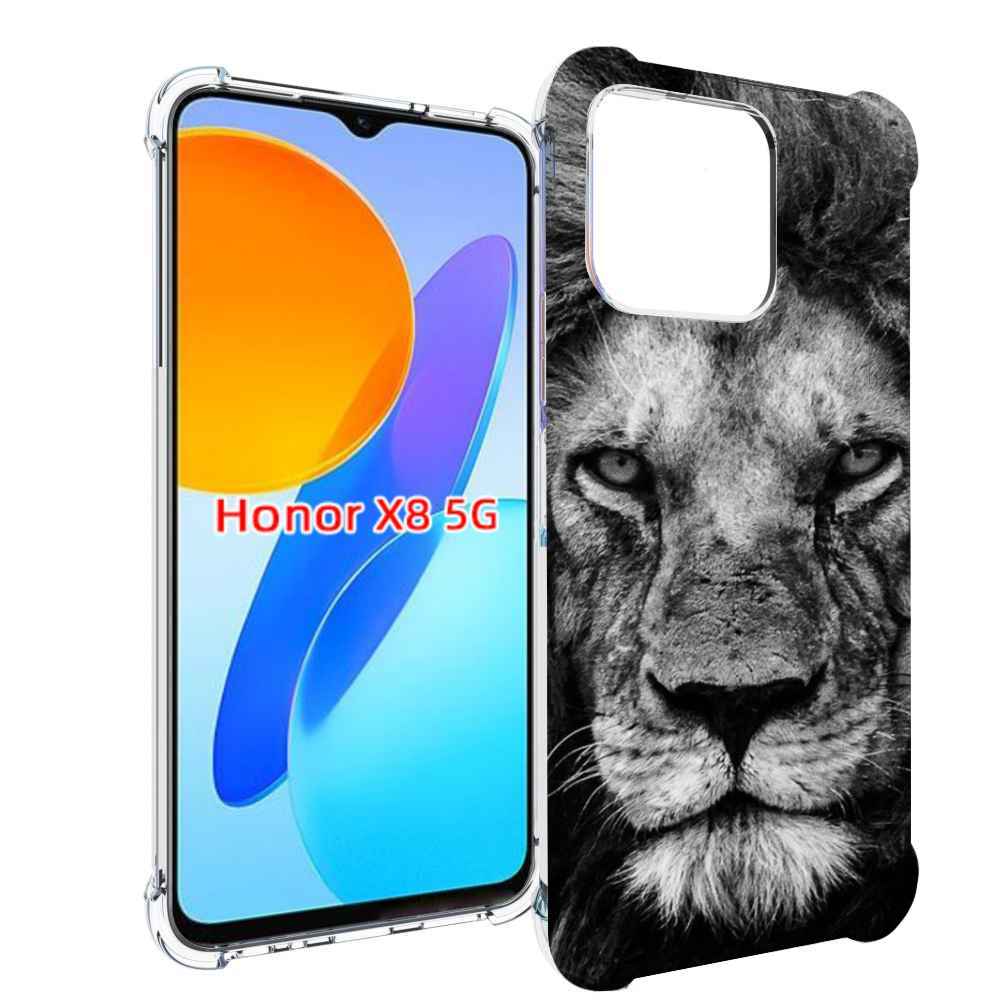 

Чехол MyPads смуглый лев мужской для Honor X8 5G, Прозрачный, Tocco