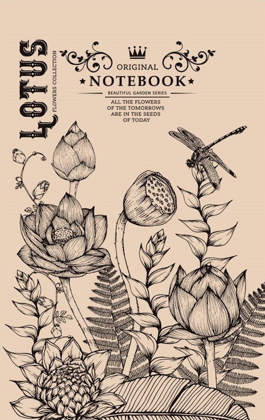 

Блокнот 80 л, 13*20, клетка, крафтовая обл., Lotus, 1504 (18392)