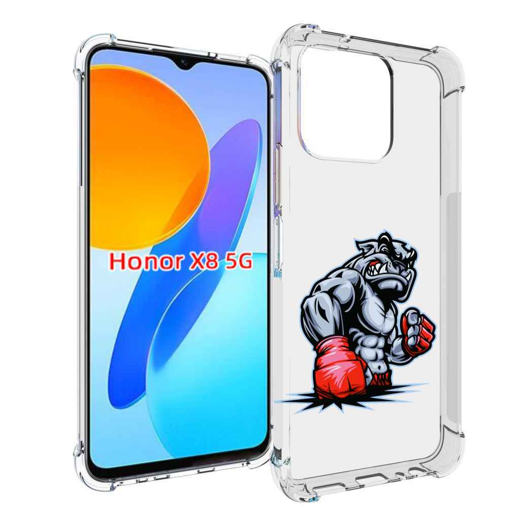 

Чехол MyPads собака-боксер для Honor X8 5G, Прозрачный, Tocco