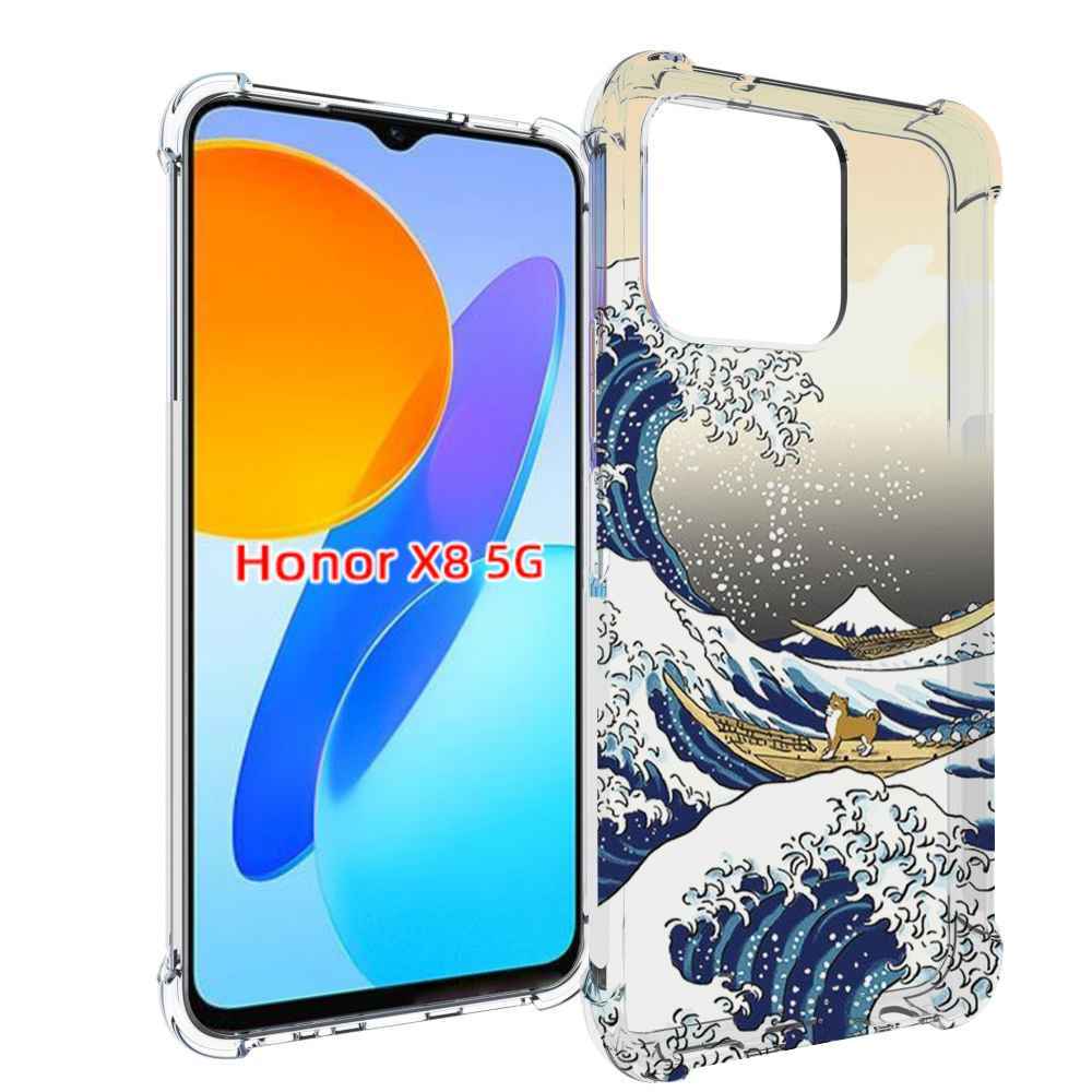 

Чехол MyPads собаки-на-плоту для Honor X8 5G, Прозрачный, Tocco