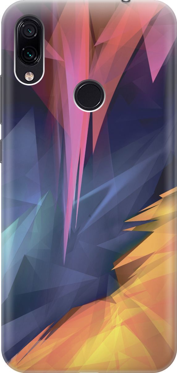 

Чехол на Xiaomi Redmi Note 7 "Розовый, синий, желтый", Желтый;розовый, 6333