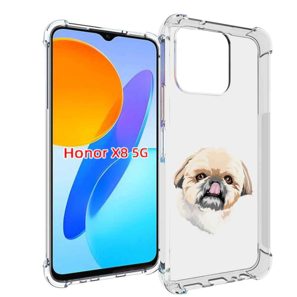 

Чехол MyPads собачка-с-язычком для Honor X8 5G, Прозрачный, Tocco