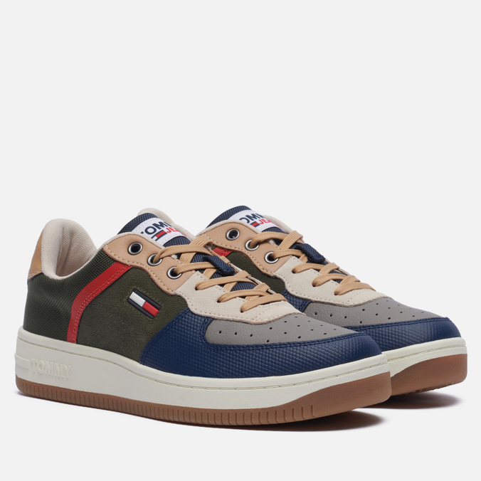 фото Кроссовки мужские tommy jeans basket cupsole fashion хаки 40 eu