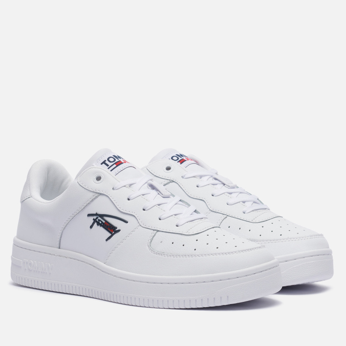 фото Кроссовки мужские tommy jeans basket cupsole белые 11 us