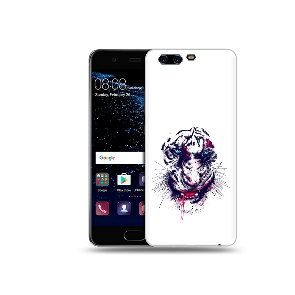 Чехол MyPads Tocco для Huawei P10 безумный тигр (PT60870.50.228)