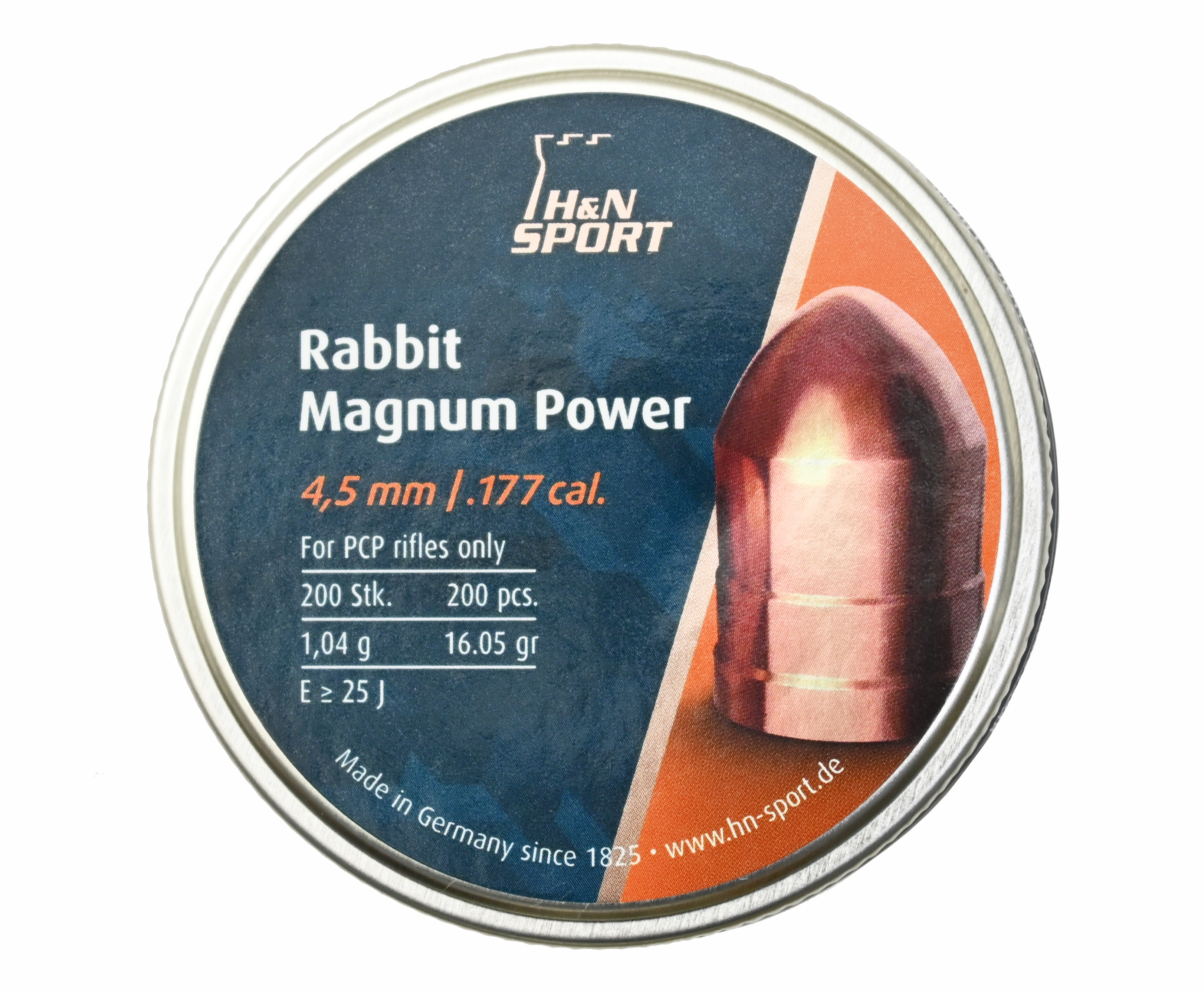 

Пули пневматические H&N Rabbit Magnum Power 4.5 мм 200 шт, 1.04 г, Серебристый, Rabbit Magnum Power