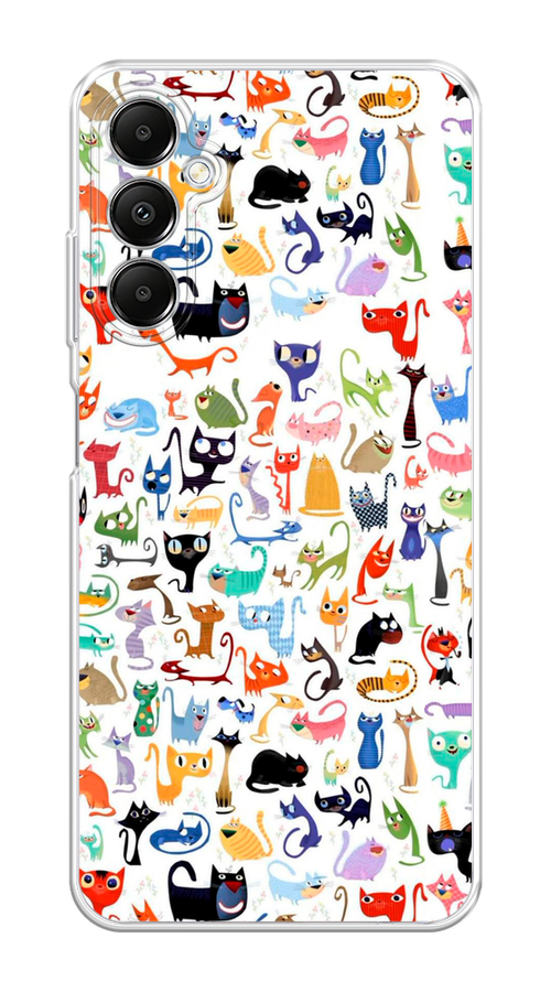 

Чехол на Samsung Galaxy A05s "Цветные коты", Разноцветный, 2108850-1