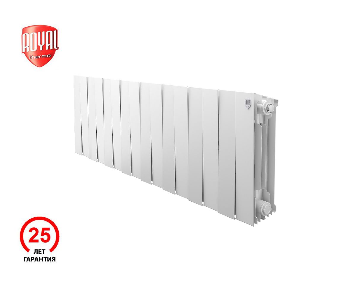 

Радиатор секционный биметаллический Royal Thermo PianoForte 300 Bianco Traffico - 16 секц., PianoForte 300