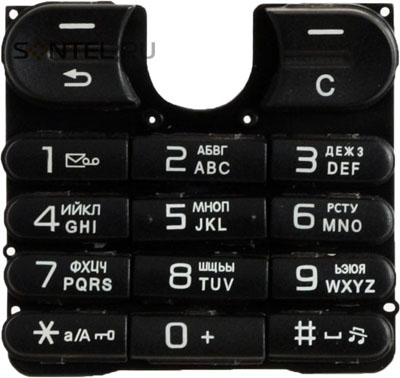 Клавиатура NoBrand для смартфона Sony Ericsson W200 черный