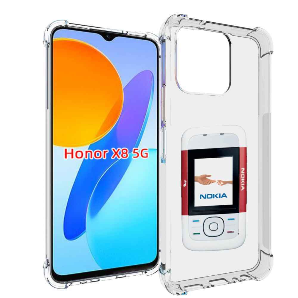 

Чехол MyPads старая нокия для Honor X8 5G, Прозрачный, Tocco