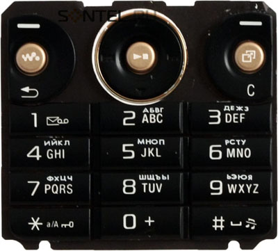 Клавиатура NoBrand для смартфона Sony Ericsson W660 черный