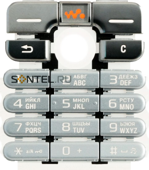 Клавиатура NoBrand для смартфона Sony Ericsson W700 серый