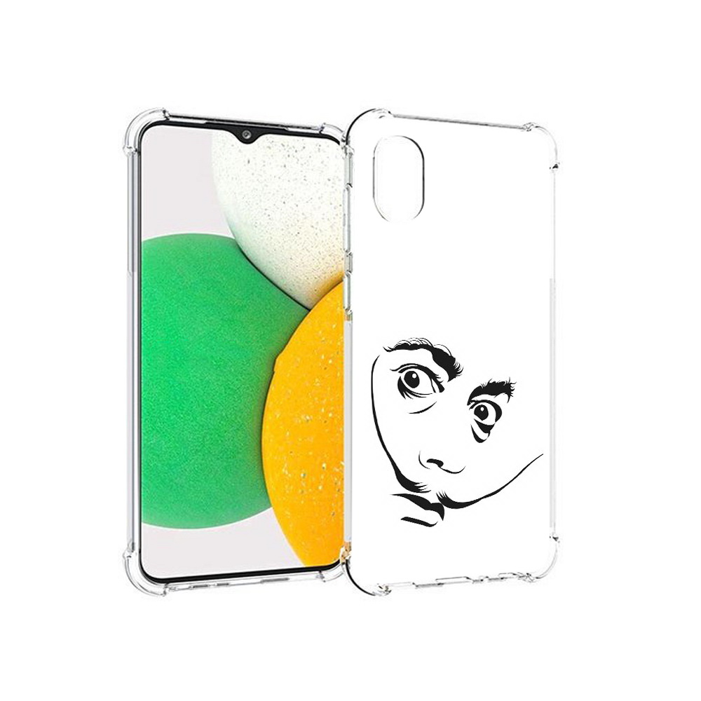 

Чехол MyPads Tocco для Samsung Galaxy A03 Core мужчина с длинными усами (PT224480.538.487), Прозрачный, Tocco