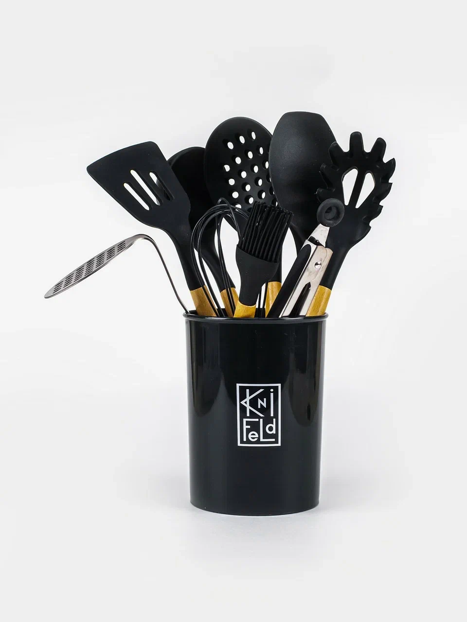 Набор кухонных принадлежностей Knifeld 10 предметов темно-серый
