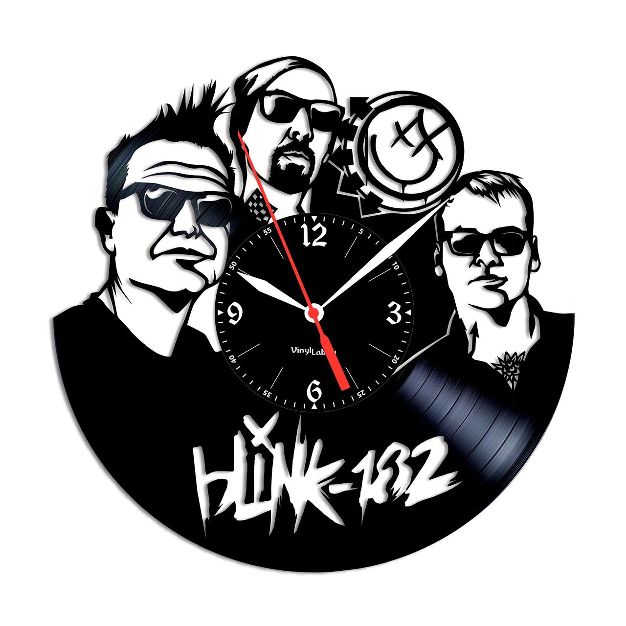 фото Часы из виниловой пластинки (c) vinyllab - blink 182