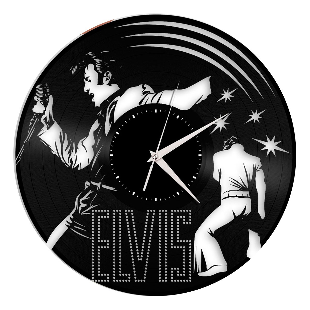 фото Часы из виниловой пластинки (c) vinyllab - elvis presley