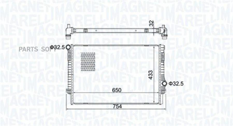 

Радиатор Magneti Marelli 350213156200