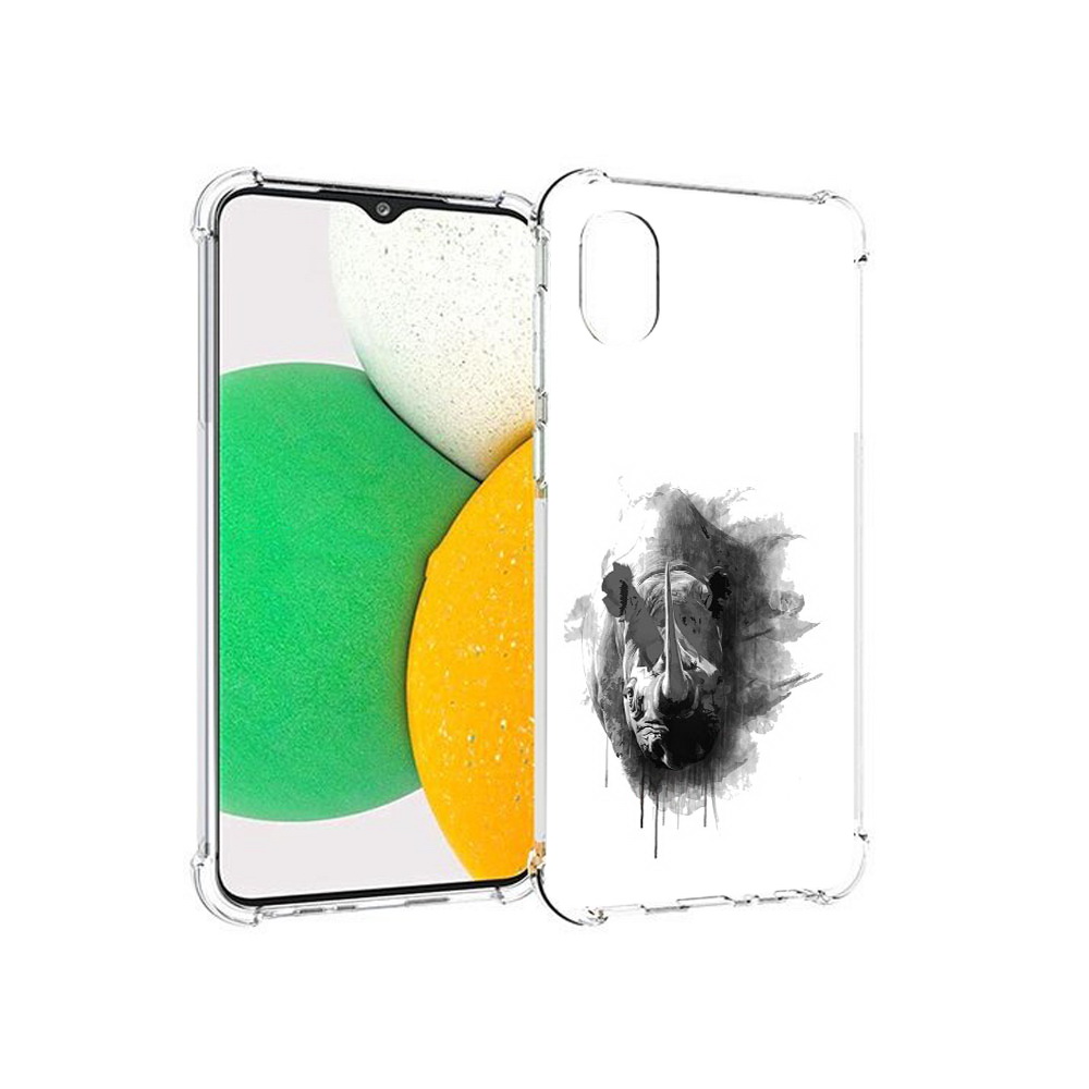 

Чехол MyPads Tocco для Samsung Galaxy A03 Core носорог (PT224480.538.523), Прозрачный, Tocco