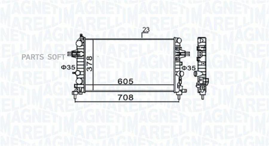 

Радиатор Magneti Marelli 350213159300